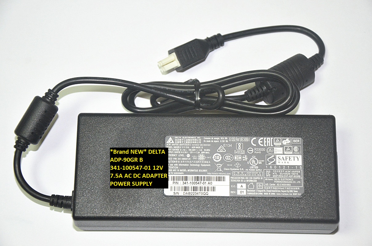 *Brand NEW*ADP-90GR B 12V 7.5A DELTA 341-100547-01 AC DC ADAPTER POWER SUPPLY